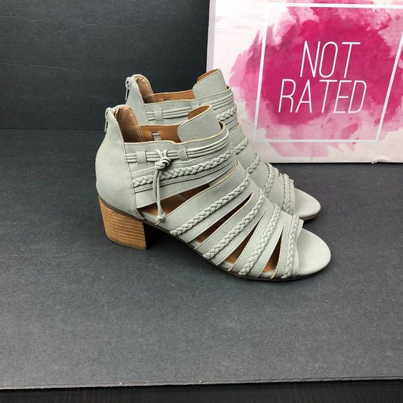 NWB Not Rated Womens Cullie Ankle Heel Sandal - Picture 2 of 4